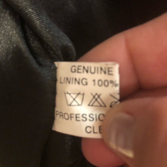 Vintage suzuki men’s all black leather jacket - Picture 5 of 6